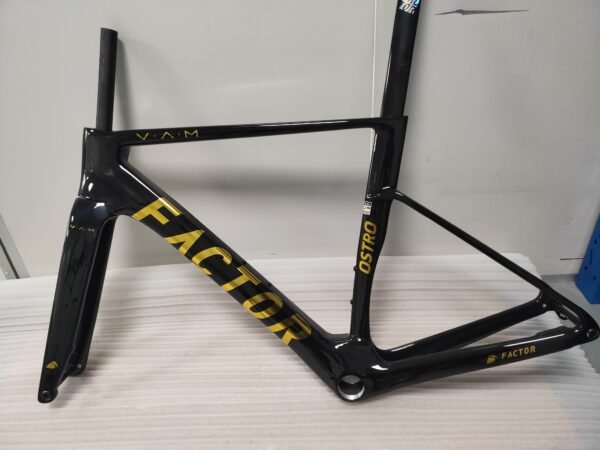 Factor Ostro Vam 02 Road Racing Frame T1000 700C Road Car Frame Set Custom Painted Carbon Fiber Frame with Handlebars