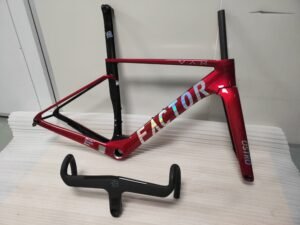Factor Ostro Vam 02 Road Racing Frame T1000 700C Road Car Frame Set Custom Painted Carbon Fiber Frame with Handlebars