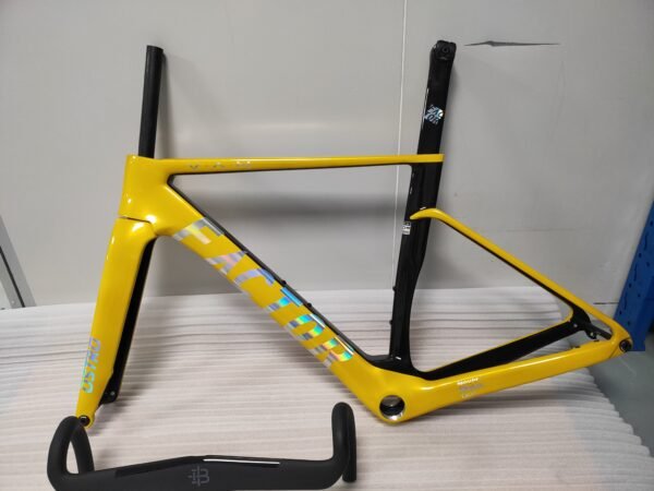Factor Ostro Vam 02 Road Racing Frame T1000 700C Road Car Frame Set Custom Painted Carbon Fiber Frame with Handlebars
