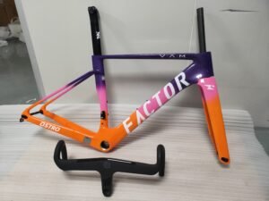 Factor Ostro Vam 02 Road Racing Frame T1000 700C Road Car Frame Set Custom Painted Carbon Fiber Frame with Handlebars