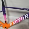 Factor Ostro Vam 02 Road Racing Frame T1000 700C Road Car Frame Set Custom Painted Carbon Fiber Frame with Handlebars