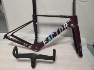 Factor Ostro Vam 02 Road Racing Frame T1000 700C Road Car Frame Set Custom Painted Carbon Fiber Frame with Handlebars