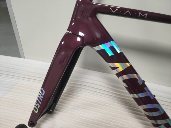 Factor Ostro Vam 02 Road Racing Frame T1000 700C Road Car Frame Set Custom Painted Carbon Fiber Frame with Handlebars